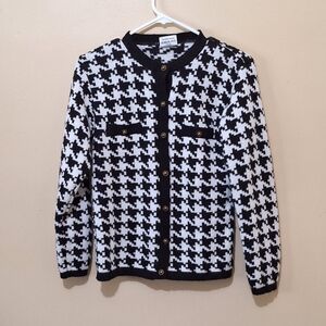 Vintage Alexon Houndstooth Cardigan
